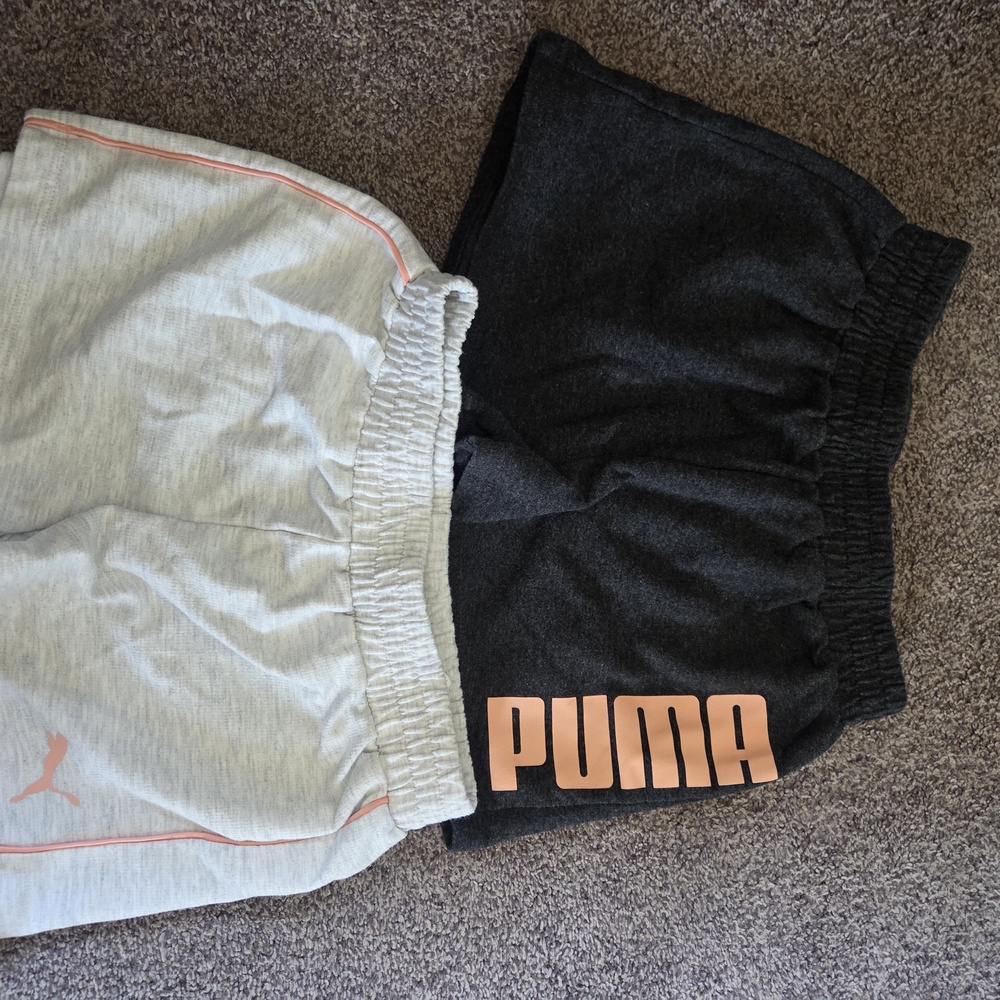Puma Kids Shorts Set - Gray and Black